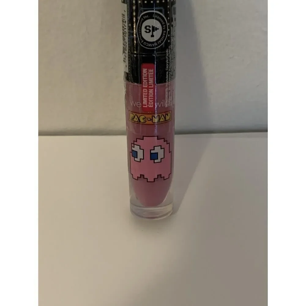 Wet N Wild Lip Gloss Pac Man *Pinky* Limited Edition Full Size .2 Oz NEW NIB